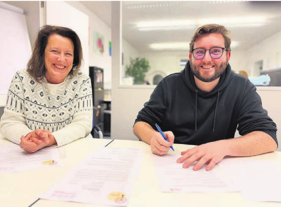 Remy Marthaler, neuer Geschäftsführer, mit Miranda Bammert-Zahn, Vereinspräsidentin von «Maison des Anges». Remy Marthaler, neuer Geschäftsführer, mit Miranda Bammert-Zahn, Vereinspräsidentin von «Maison des Anges».
