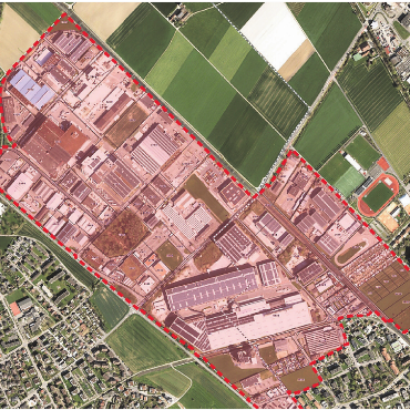 Verkehrsstudie und Erholungsraum - Das grosse (100 ha) und weitgehend bebaute Industrie- und Gewerbegebiet soll entwickelt werden. Es beinhaltet das Gebiet Allmend, das Ferro-Areal und Wil/Huebächer. Speziell ist die Ausdehnung über die Grenze von Villmergen und Wohlen hinaus.