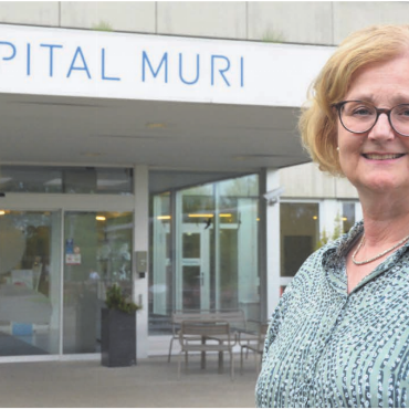 Mit ganz viel Dankbarkeit - Sabina Rüttimann war in den vergangenen zwei Jahrzehnten ganz oft am Spital Muri anzutreffen. Bild: Annemarie Keusch
