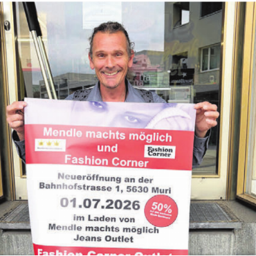 Spannende Kooperation - Armin Andermatt freut sich, dass der «Fashion Corner» Teil seines Modehauses wird. Bild: zg