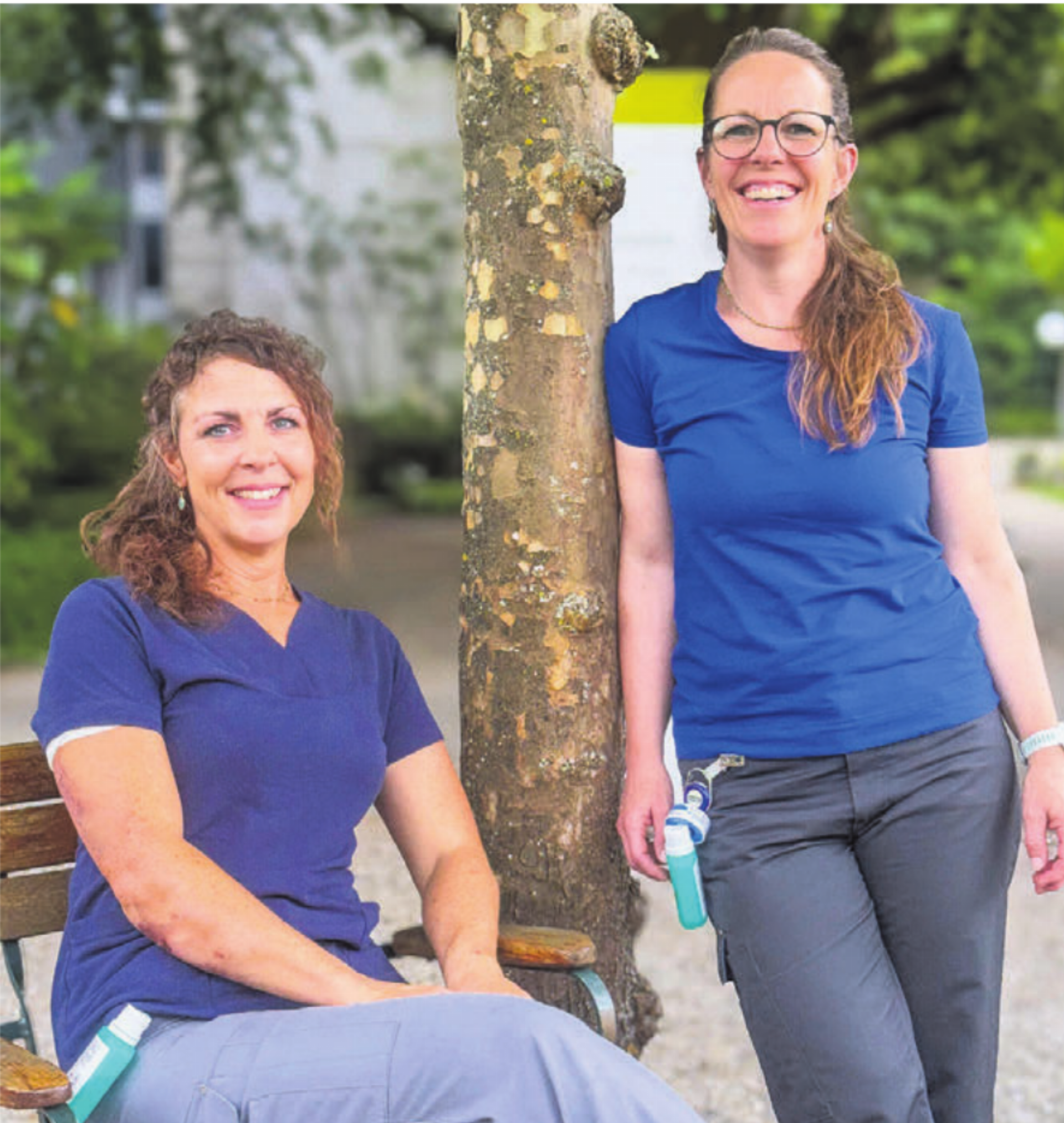 Andrea Budmiger (rechts) und Daniela Huber. Bild: zg - Das Bild wird blockiert. – Möglicherweise durch einen aktiven Adblocker.