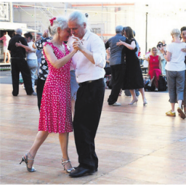 Die Magie des Tangos - Das Parkett war stets gut besucht. Bild: vaw