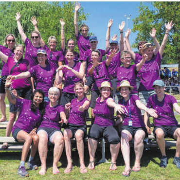 Heisser Tag, cooles Erlebnis - Gruppenbild der Murianer Turnerinnen. Bild: zg