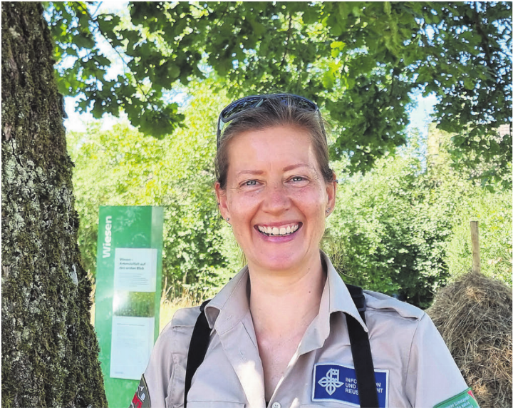 Fabienne Dahinden ist Stellvertreterin des Ranger-Teams bei der Stiftung Reusstal. Sie betreut das Junior-Ranger-Programm. Bild: Verena Anna Wigger