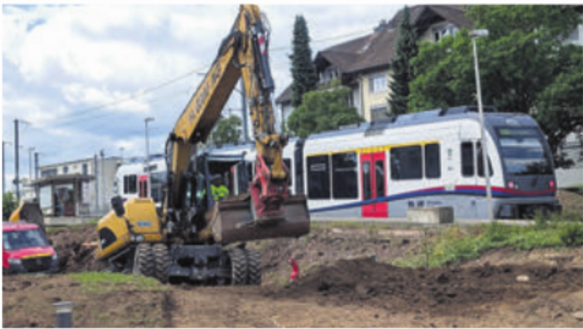 Der Bahnhof Isenlauf wird aufwendig umgebaut. Bild: huy - Das Bild wird blockiert. – Möglicherweise durch einen aktiven Adblocker.