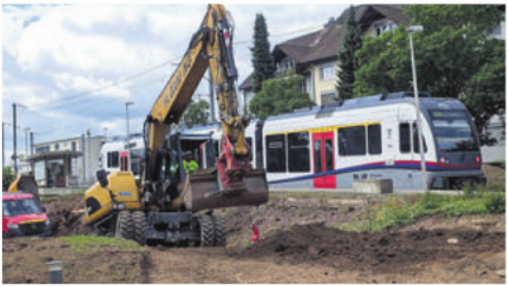 Der Bahnhof Isenlauf wird aufwendig umgebaut. Bild: huy