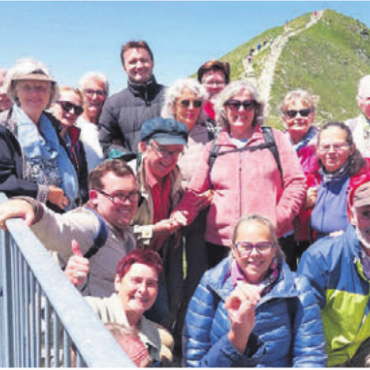Auf dem Moléson - Die Mitglieder des Kirchenchors auf dem Moléson. Bild: zg