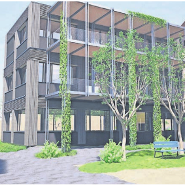 Perfekt eingebettet in das Wohnquartier - Das bestehende Gebäude an der Jurastrasse wird aufgestockt und um einen neuen Trakt erweitert. Visualisierung: Archiv