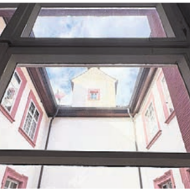 Einstiger Kloster-Amtssitz - Blick in den Innenhof. Bild: zg