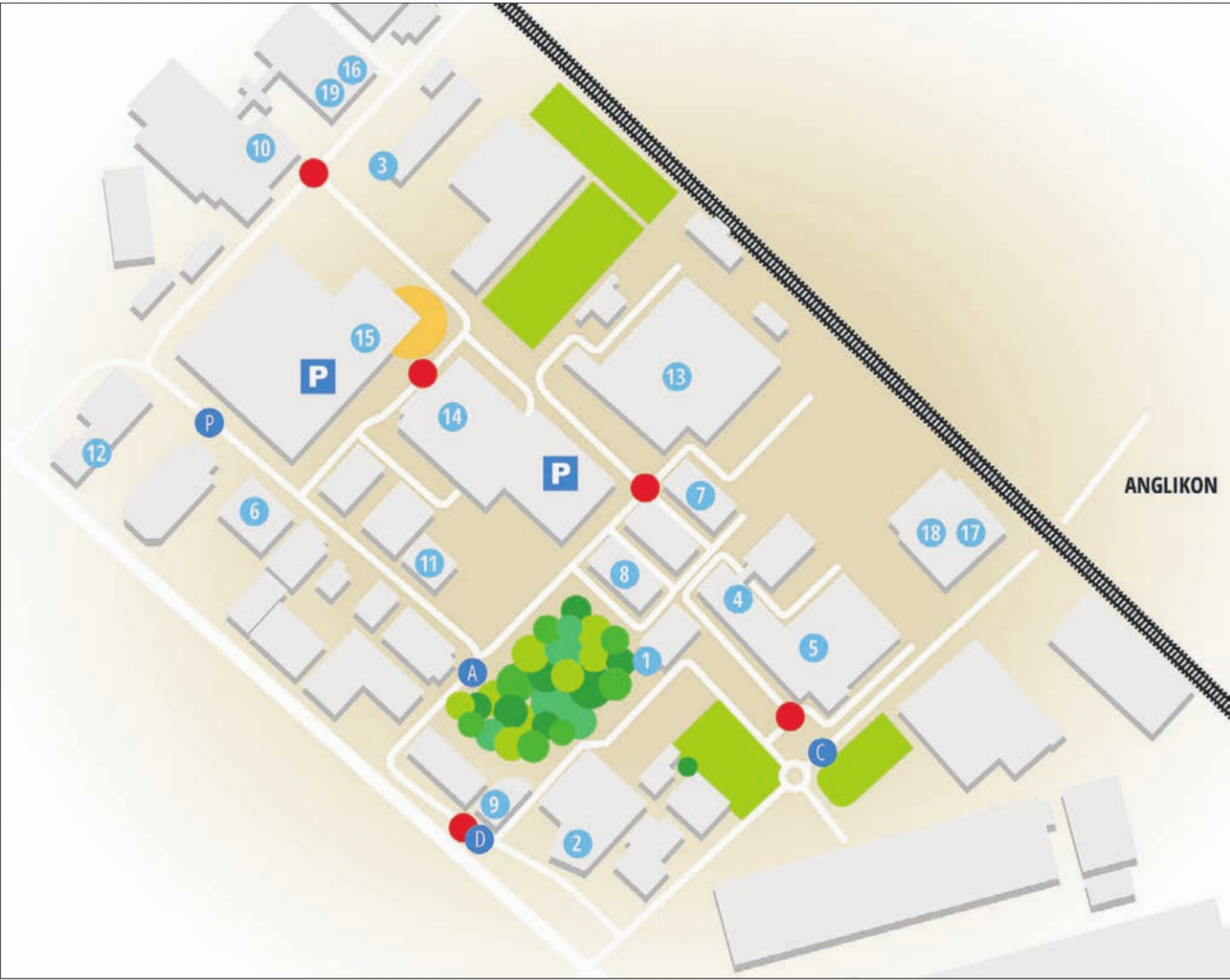 Der Plan zeigt das Festareal der IG Allmend in Villmergen und die beteiligten Unternehmungen (siehe Kasten). Bilder: Daniel Marti / pd - Das Bild wird blockiert. – Möglicherweise durch einen aktiven Adblocker.