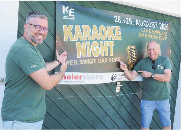 Markus und Markus Keusch, Vater und Sohn, organisieren den zweitägigen Anlass in Eigenregie. «Wir sind glücklich, wenn wir anderen eine Freude machen können», sagen sie zu ihrer Motivation. Bild: Chregi Hansen
