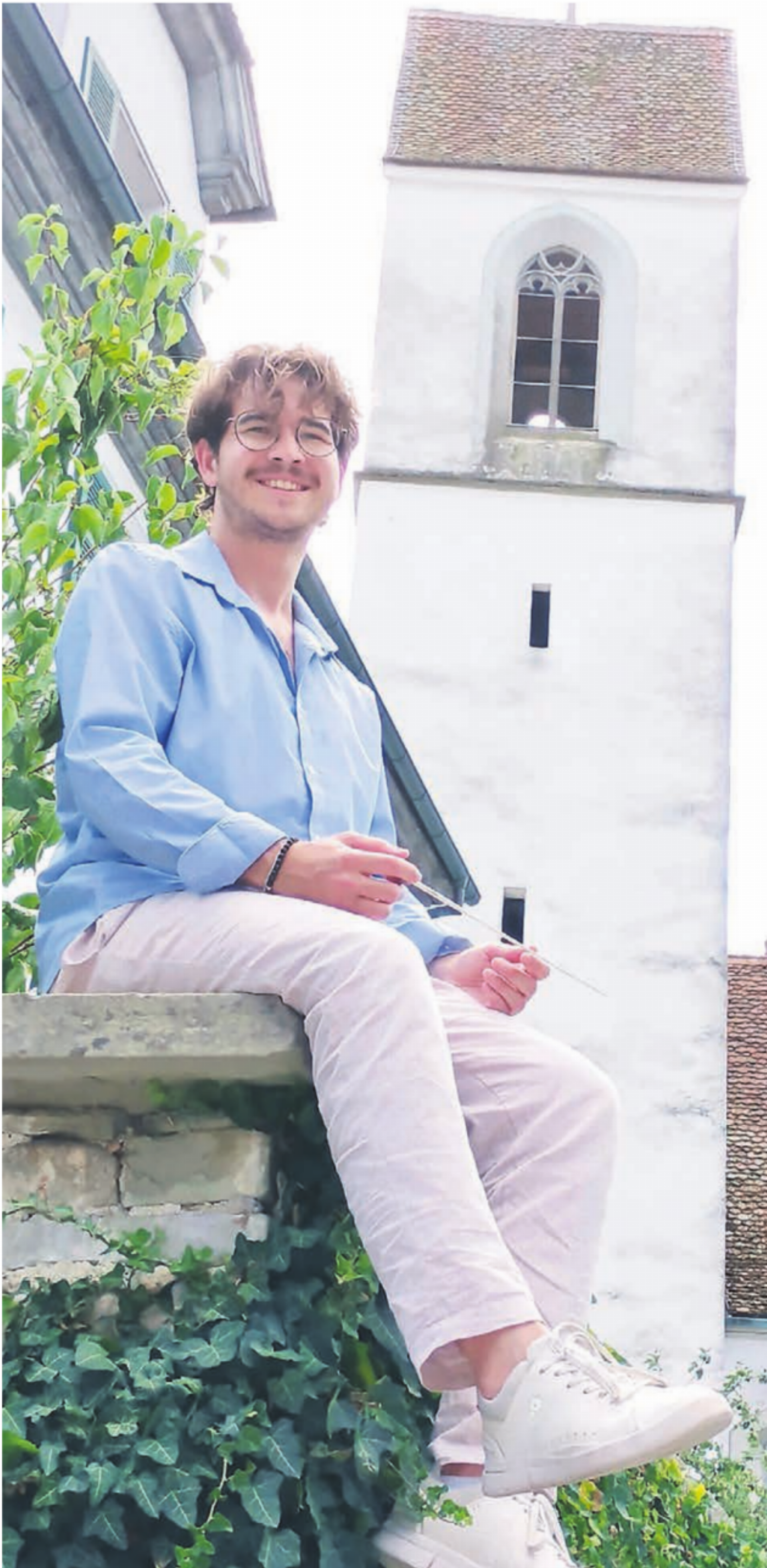 David Hubov ist als neuer Dirigent des Jugendorchesters Freiamt im Künstlerhaus Boswil angekommen. Bild: Thomas Stöckli - Das Bild wird blockiert. – Möglicherweise durch einen aktiven Adblocker.
